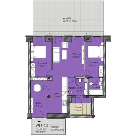 דירה Prora - Strandapartment Mit Sauna Und Strandkorb Am - Koenigsstuhl *